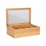 ESTIA ΚΟΥΤΙ ΑΠΟΘΗΚΕΥΣΗΣ ΒΑΜΒΟΟ 8 ΘΗΚΕΣ 31x19x9cm ΜΕ ΚΑΠΑΚΙ - Image 3