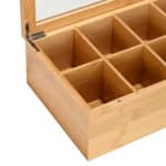 ESTIA ΚΟΥΤΙ ΑΠΟΘΗΚΕΥΣΗΣ ΒΑΜΒΟΟ 8 ΘΗΚΕΣ 31x19x9cm ΜΕ ΚΑΠΑΚΙ - Image 4