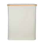ESTIA ΚΑΛΑΘΙ ΑΠΛΥΤΩΝ BAMBOO ESSENTIALS 144lt ΜΕ ΚΑΠΑΚΙ ΚΑΙ 2 MESH BAGS 56x37x68cm ΓΚΡΙ