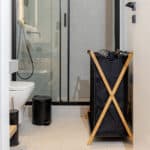 ESTIA ΚΑΛΑΘΙ ΑΠΛΥΤΩΝ BAMBOO ESSENTIALS 102lt 3 ΘΕΣΕΩΝ 68x40x76cm ΜΑΥΡΟ - Image 4