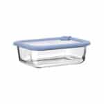 ESTIA ΦΑΓΗΤΟΔΟΧΕΙΟ COLORSEAL ΓΥΑΛΙΝΟ 640ml 18.9x14.5x6.7 ΜΕ ΚΑΠΑΚΙ ΣΙΛΙΚΟΝΗΣ ΜΠΛΕ - Image 2