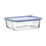 ESTIA ΦΑΓΗΤΟΔΟΧΕΙΟ COLORSEAL ΓΥΑΛΙΝΟ 1050ml 21.6x16.5x7.4cm ΜΕ ΚΑΠΑΚΙ ΣΙΛΙΚΟΝΗΣ ΜΠΛΕ - Image 2