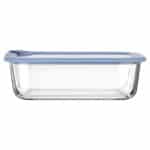 ESTIA ΦΑΓΗΤΟΔΟΧΕΙΟ COLORSEAL ΓΥΑΛΙΝΟ 1520ml 23.5x17.8x7.6cm ΜΕ ΚΑΠΑΚΙ ΣΙΛΙΚΟΝΗΣ ΜΠΛΕ