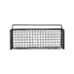 ESTIA ΚΑΛΑΘΙ ΟΡΓΑΝΩΣΗΣ CAGE ΚΡΕΜΑΣΤΟ ΜΕΤΑΛΛΙΚΟ 36x15x13cm ΜΑΥΡΟ - Image 2