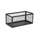 ESTIA ΚΑΛΑΘΙ ΑΠΟΘΗΚΕΥΣΗΣ & ΟΡΓΑΝΩΣΗΣ CAGE ΜΕΤΑΛΛΙΚΟ 23.5x15x11cm ΜΑΥΡΟ
