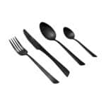 ESTIA ΣΕΤ ΜΑΧΑΙΡΟΠΙΡΟΥΝΑ EDGE BLACK ΑΝΟΞΕΙΔΩΤΟ ΑΤΣΑΛΙ 18/0 ΜΑΥΡΟ MAT 24 ΤΕΜ. - Image 2