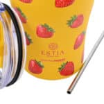 ESTIA ΘΕΡΜΟΣ COFFEE MUG SAVE THE AEGEAN 350ml BERRY BRIGHT - Image 2