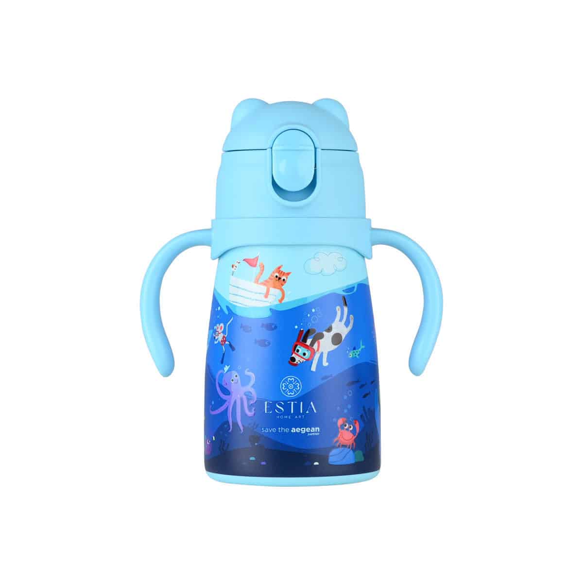 0014157_-bubble-bottle-save-the-aegean-300ml-ocean-play ESTIA ΘΕΡΜΟΣ ΠΑΙΔΙΚΟ BUBBLE BOTTLE SAVE THE AEGEAN 300ml OCEAN PLAY - Image 1