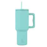ESTIA ΘΕΡΜΟΣ STRAW TUMBLER XL SAVE THE AEGEAN 1200ml BERMUDA GREEN