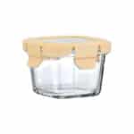 ESTIA ΦΑΓΗΤΟΔΟΧΕΙΟ CLICK&SEAL ΓΥΑΛΙΝΟ 160ml 9.2x9.2x6.3cm ΜΕ ΚΑΠΑΚΙ ΠΛΑΣΤΙΚΟ IVORY - Image 2