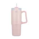 HOMELY ΘΕΡΜΟΣ STRAW TUMBLER 900ml ROSE QUARTZ