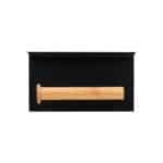 ESTIA ΧΑΡΤΟΘΗΚΗ ΕΠΙΤΟΙΧΙΑ BAMBOO ESSENTIALS ΜΕ ΘΕΣΗ ΓΙΑ ΚΙΝΗΤΟ ΜΕΤΑΛΛΙΚΗ ΜΑΥΡΗ - Image 2