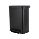 ESTIA ΚΑΔΟΣ ΑΠΟΡΡΙΜΑΤΩΝ FLATOP SOFT CLOSE 50lt ΜΑΤ ΜΑΥΡΟΣ - Image 2