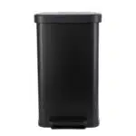 ESTIA ΚΑΔΟΣ ΑΠΟΡΡΙΜΑΤΩΝ FLATOP SOFT CLOSE 70lt ΜΑΤ ΜΑΥΡΟΣ