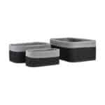 ESTIA ΚΑΛΑΘΙ ΟΡΓΑΝΩΣΗΣ BAMBOO ESSENTIALS ME ΕΠΕΝΔΥΣΗ ΣΕΤ 3ΤΕΜ. ΜΑΥΡΟ