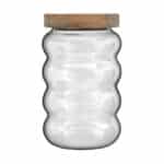 ESTIA ΔΟΧΕΙΟ ΑΠΟΘΗΚΕΥΣΗΣ ALLURE ΓΥΑΛΙΝΟ 700ml 9.5x9.5x15.8cm