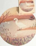 Vissevasse - Στρογγυλό Παζλ 1000 Κομματιών The Swan - Image 3