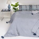 Κουβέρτα Flannel Berlin Γκρί Ανοιχτό Melinen