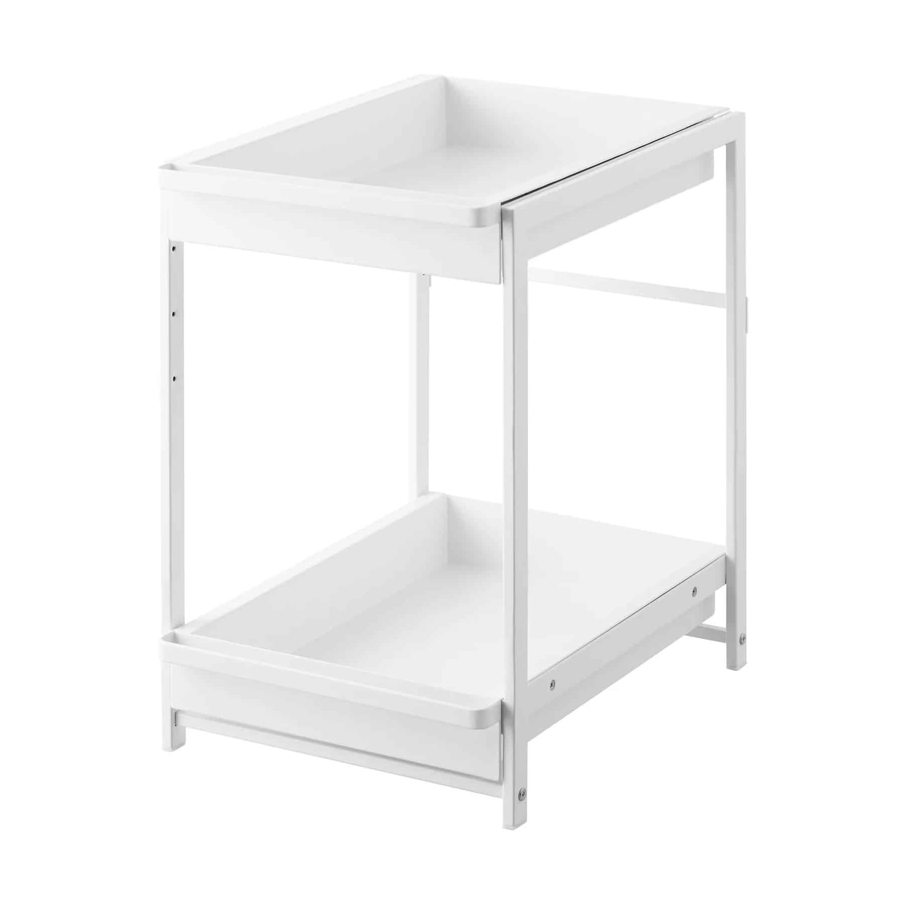 1460_TOWER_2-Tiered_Sliding_Under-Sink_Organizer_WH Yamazaki - Συρόμενο Ράφι Οργάνωσης Κάτω Από Το Νεροχύτη 2 Επιπέδων Tower WH - Image 1