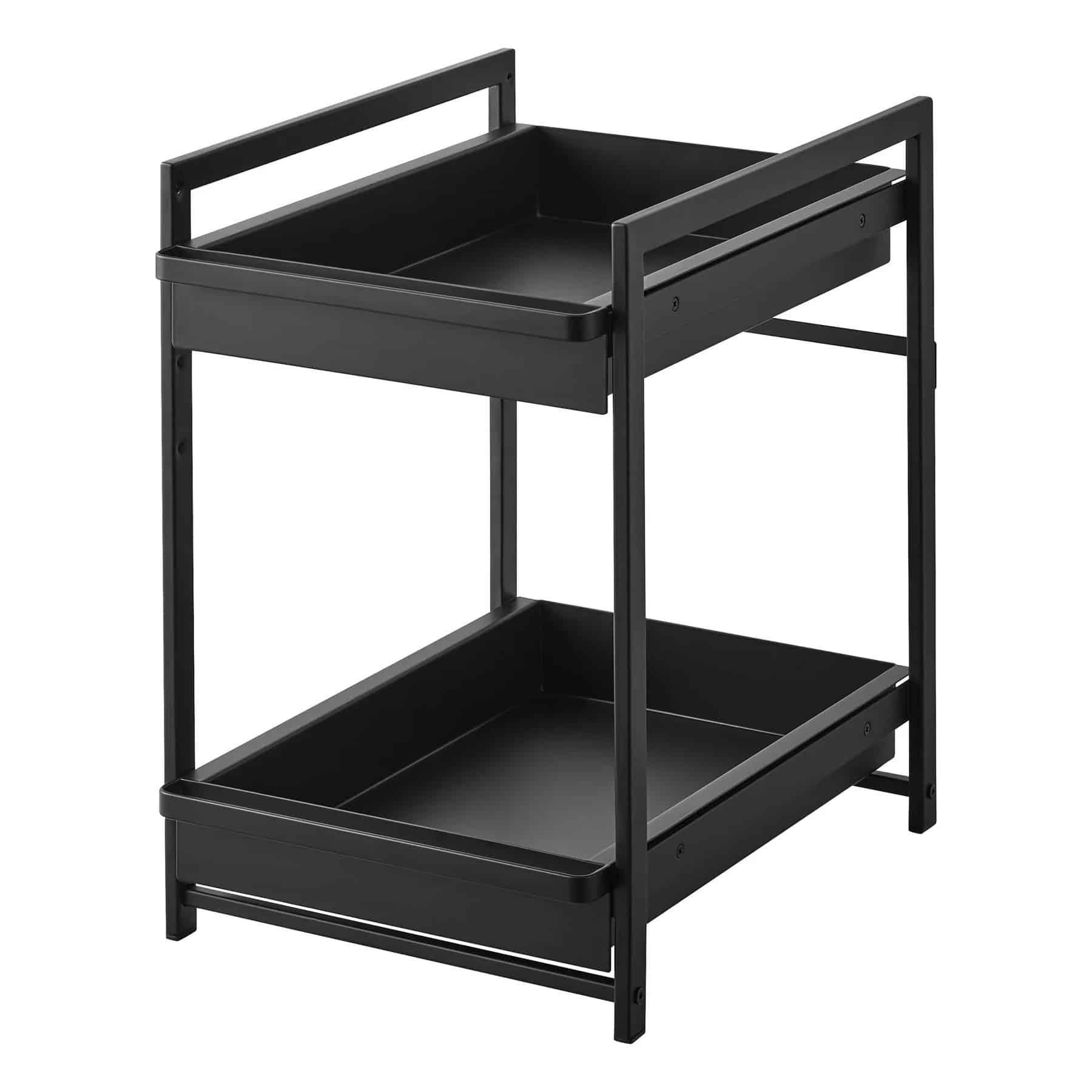 1461_TOWER_2-Tiered_Sliding_Under-Sink_Organizer_BK Yamazaki - Συρόμενο Ράφι Οργάνωσης Κάτω Από Το Νεροχύτη 2 Επιπέδων Tower BK - Image 1
