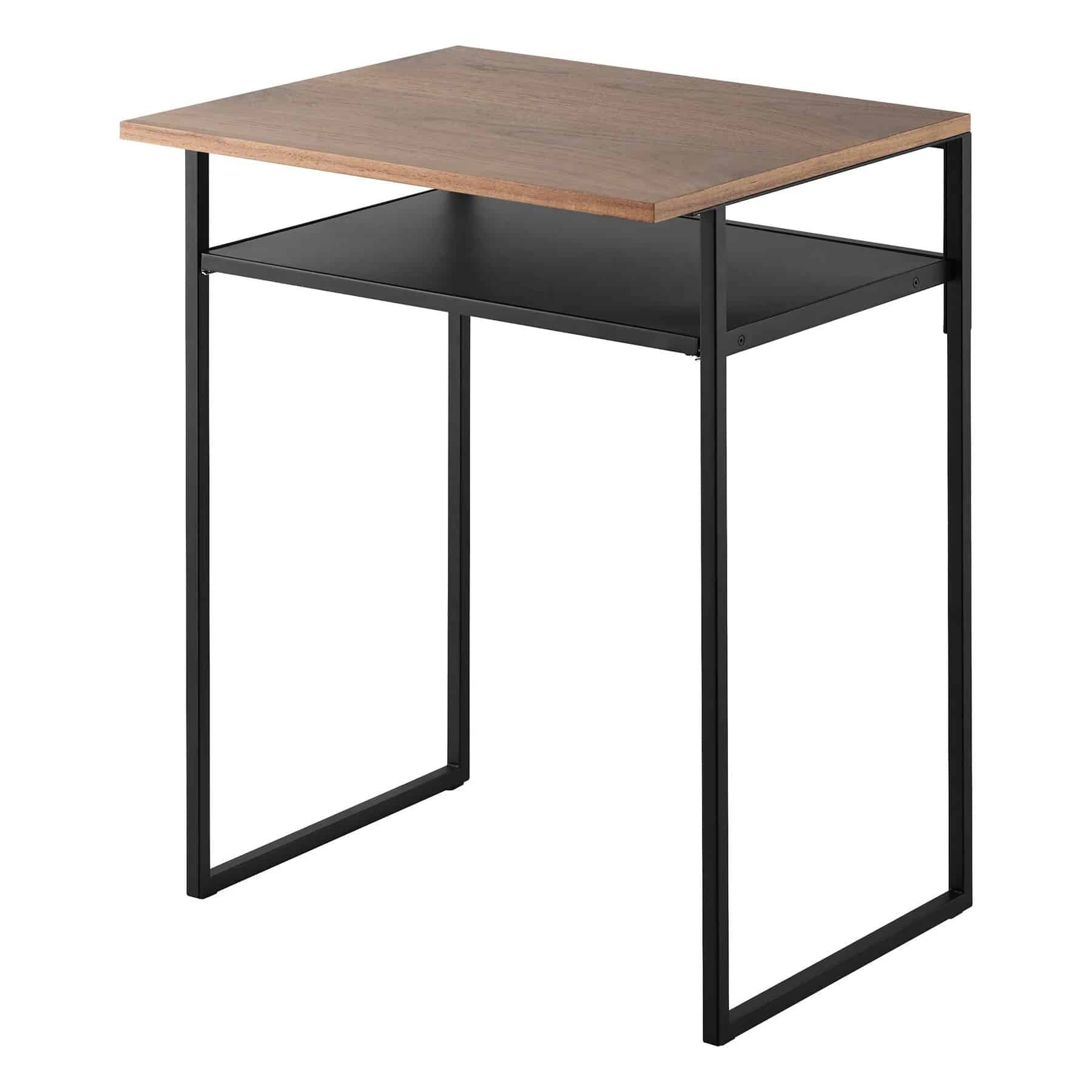 1488_TOWER_Wood-Top_Table_with_Sliding_Shelf_BK Yamazaki - Βοηθητικό Τραπέζι / Γραφείο Με Συρόμενο Ράφι Tower BK - Image 1