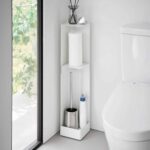 Yamazaki - Σταντ Για Χαρτί Υγείας Με Ροδάκια Slim Tower WH - Image 3