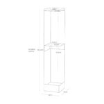 Yamazaki - Σταντ Για Χαρτί Υγείας Με Ροδάκια Slim Tower WH - Image 13