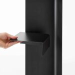 Yamazaki - Σταντ Για Χαρτί Υγείας Με Ροδάκια Slim Tower BK - Image 6
