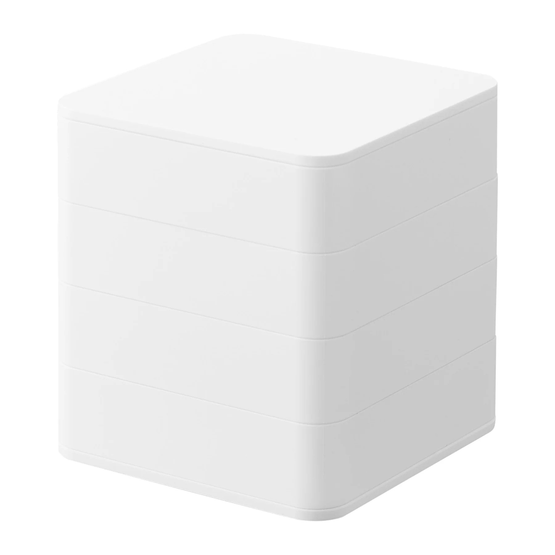 1753_TOWER_4-Tiered_Accessory_Box_Square_WH_0e98588f-3326-4bda-82fe-693ae5888b3b_1800x1800-ezgif.com-webp-to-jpg-converter Yamazaki - Κουτί Αποθήκευσης Κοσμημάτων 4 Βαθμίδων Square Tower WH - Image 1