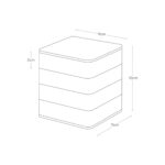 Yamazaki - Κουτί Αποθήκευσης Κοσμημάτων 4 Βαθμίδων Square Tower WH - Image 10