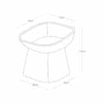 Yamazaki - Κεραμικό Μπολ Φαγητού Για Κατοικίδια Diagonal Tower WH - Image 9