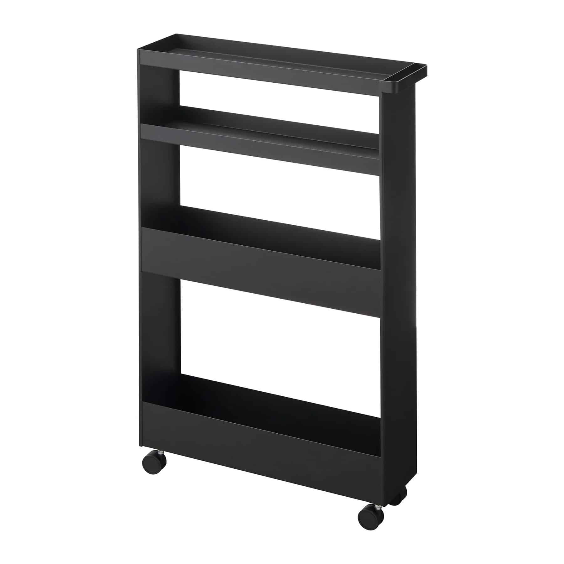 1807_TOWER_Slim_4-Tiered_Storage_Cart_BK Yamazaki - Τρόλεϊ Κουζίνας/Μπάνιου 4 Επιπέδων Tower Slim BK - Image 1