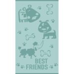 Παιδική Πετσέτα Θαλάσσης Puppy Lover Άκουα 70x120 Melinen