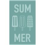 Παιδική Πετσέτα Θαλάσσης Summer Άκουα 70x120 Melinen