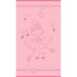 Παιδική πετσέτα θαλάσσης Dancing Ρόζ 70×120 Melinen
