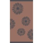 Πετσέτα Θαλάσσης Βαμβακερή Flower Καφέ 86x160εκ. Melinen