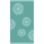 Πετσέτα Θαλάσσης Βαμβακερή Flower Άκουα 86x160εκ. Melinen