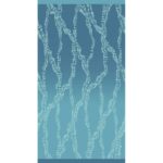Πετσέτα Θαλάσσης Βαμβακερή Chain Μπλέ 86x160εκ. Melinen
