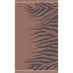 Πετσέτα Θαλάσσης Βαμβακερή Tiger Καφέ 86x160εκ. Melinen