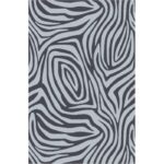 Πετσέτα Θαλάσσης Βαμβακερή Zebra Γκρι Σκούρο με Κρόσσια 86x160εκ. Melinen