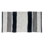 Χαλί Βαμβακερό Cherie Μαύρο 60x120 Melinen