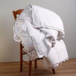 Πάπλωμα Λευκό 4 εποχών Microfiber Σατέν Ριγέ Melinen