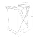 Yamazaki - Πτυσσόμενο Καλάθι Για Άπλυτα Hamper Tower Large WH - Image 8