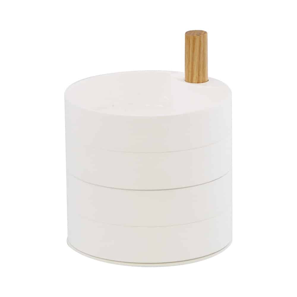 3408-tosca-accessory-tray-w Yamazaki - Κουτί Αποθήκευσης Κοσμημάτων 4 Βαθμίδων WH - Image 1