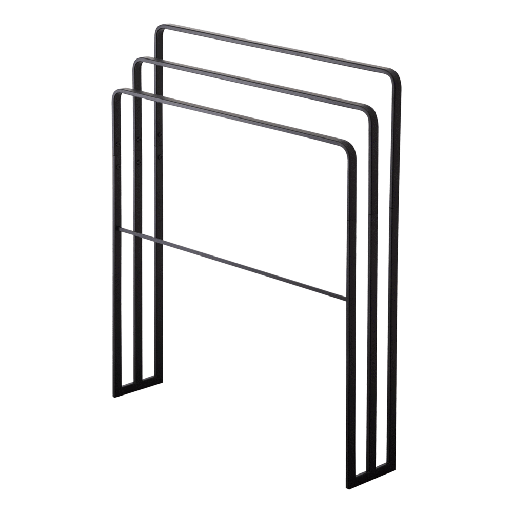 4980-towe-bath-towel-hanger-3-bars-bk-1-1000x Yamazaki - Κρεμάστρα Για Πετσέτες 3 Επιπέδων BK - Image 1