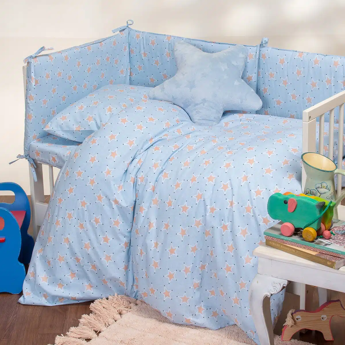 7102 Πάνα Αγκαλιάς 85x85 Mini Stars Sky Melinen - Image 1