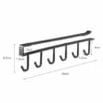Yamazaki - Under Shelf Tool Hanger BK - Image 3