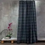 Κουρτίνα Μπάνιου Check Black Melinen