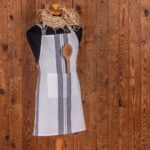 Ποδιά Κουζίνας Pepper Stripe Γκρι 75x60 Melinen