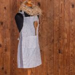 Ποδιά κουζίνας Pepper Check Γκρί 60x75 Melinen